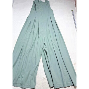 Jovonna London Shiri Pleat Jumpsuit XS Sage Green Harem Leg Jump Dress Festival